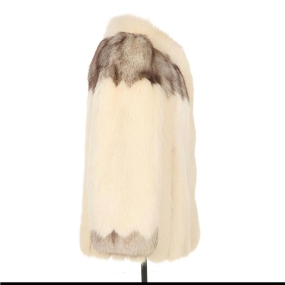 Blue Fox Fur Coat - Picture 2 of 9